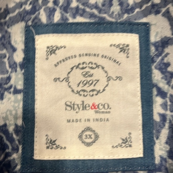 Style & Co women button down shirt size 3X . - Picture 9 of 10